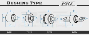 PRT 7991 front lower arm bush specification